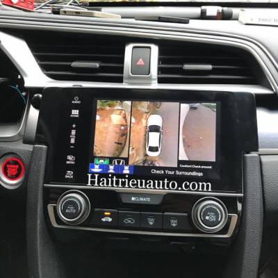 Lắp camera 360 độ Panorama cho xe Honda Civic 2017