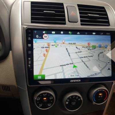màn hình android zestech theo xe altis 2010