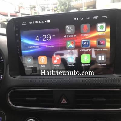 màn hình android theo xe hyundai kona
