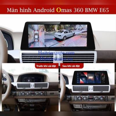 Màn hình android Omas 360 xe BMW E65