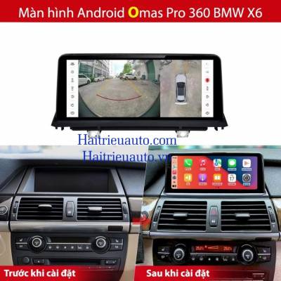Màn hình android Omas Pro 360 xe BMW X6