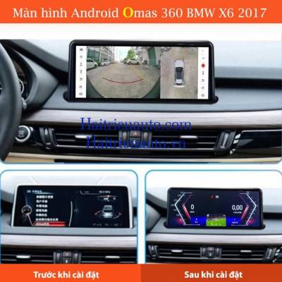 Màn hình android Omas 360 xe BMW X6 2017