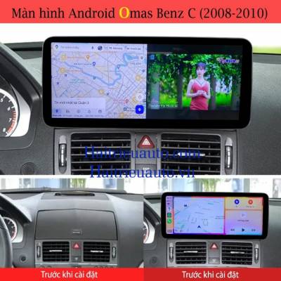 Màn hình android omas xe mercedes C 2008-2010