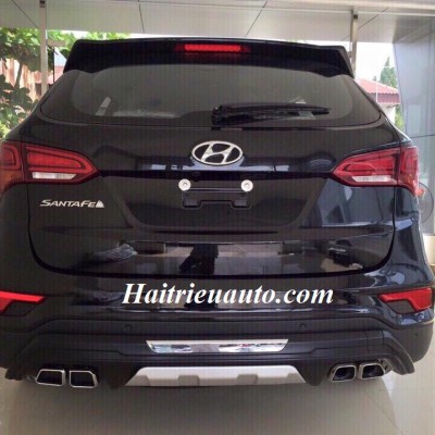Ốp cản sau pô kép Hyundai Santafe