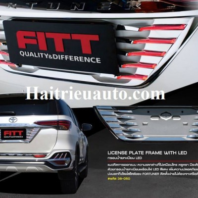 Ốp biển số Fortuner 2017 có đèn led hàng thái