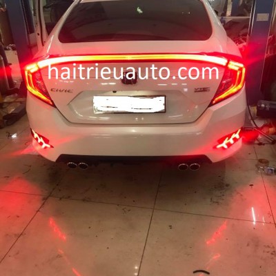 bộ đèn hậu và đèn cốp xe Civic 2018
