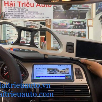 màn hình android theo xe audi A6 2011