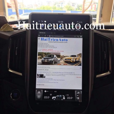 Màn hình tesla cho xe Toyota Land Cruiser