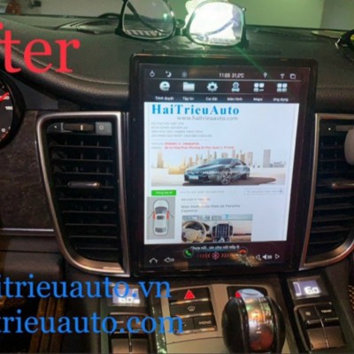 màn hình android theo xe porsche Panamera