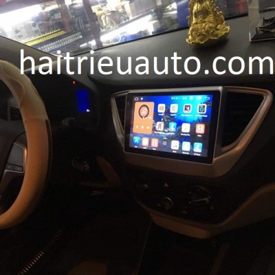 màn hình android theo xe accent 2018