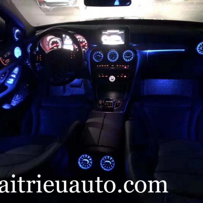 Nâng cấp led 64 mầu cho xe Mercedes C 300