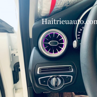 Cửa gió Turbine đèn LED theo xe Mercedes C200 2020