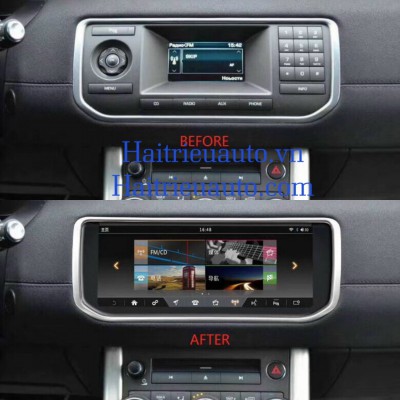Màn hình android theo xe Range Rover evoque