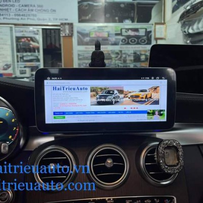 màn hình android theo mercedes C 2021