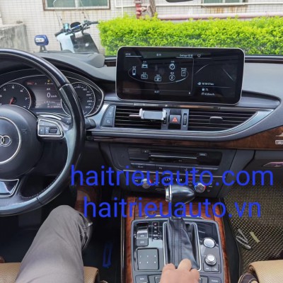 màn hình android theo xe audi A6 2017