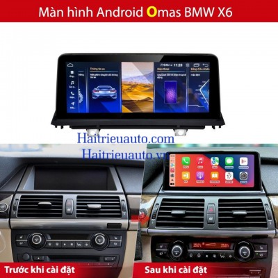 Màn hình android Omas 12 inch xe BMW X5,X6