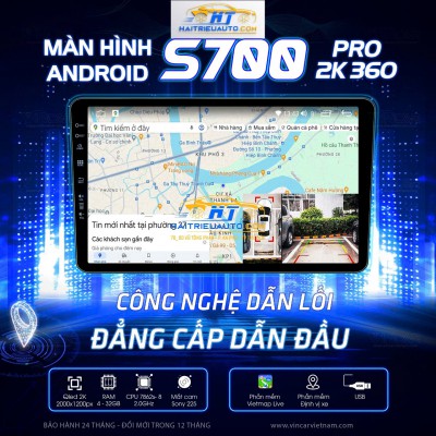 Màn hình android Vincar S700 Pro 2K 360