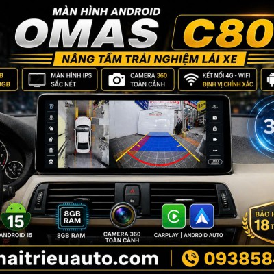 M&agrave;n h&igrave;nh android Omas  C800 360 xe BMW 420