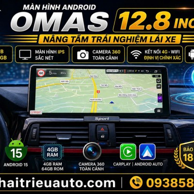 M&agrave;n h&igrave;nh android Omas 12.8 inch xe BMW 320