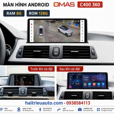 M&agrave;n h&igrave;nh android Omas C400 360 xe BMW 3 series