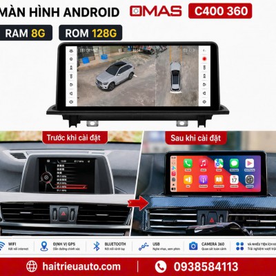 M&agrave;n h&igrave;nh android Omas C400 360 xe BMW 118