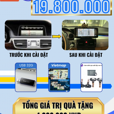 Màn hình android Omas C400 360 xe Mercedes E 