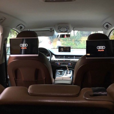M&agrave;n h&igrave;nh gối đầu sau android theo xe audi Q7