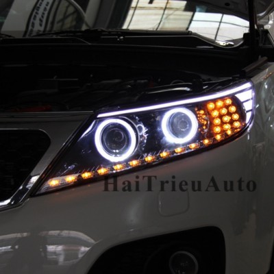 Độ đèn led cho xe sorento