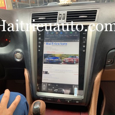 M&agrave;n h&igrave;nh tesla android xe Lexus GS350
