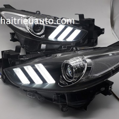 đ&egrave;n pha độ mẫu mustang xe mazda 3 2018