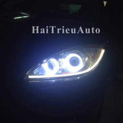 Độ đ&egrave;n led cho xe mazda 3 2010