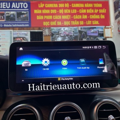 M&agrave;n h&igrave;nh android theo xe Mercedes C200 2018