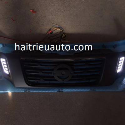 mặt ca lăng độ có đèn led cho xe navara 2018