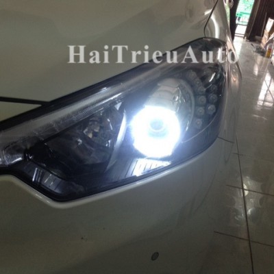 Độ đ&egrave;n led v&ograve;ng cho xe kia k3