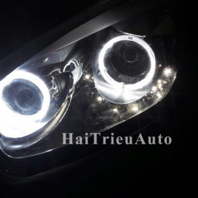 Độ đèn led vòng cho đèn pha kia morning