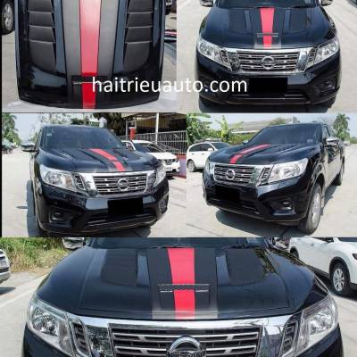 ốp trang trí nắp capo xe navara