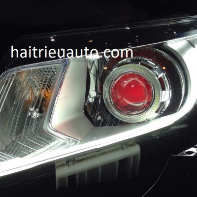độ đèn led cho xe navara 2107