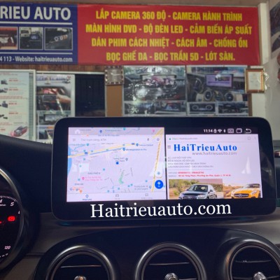 M&agrave;n h&igrave;nh android theo xe Mercedes C