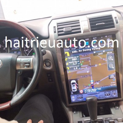 M&agrave;n h&igrave;nh tesla android theo xe Lexus GX 460
