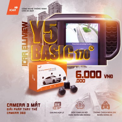 Camera 3 mắt Elliview Y5 Basic 170 độ