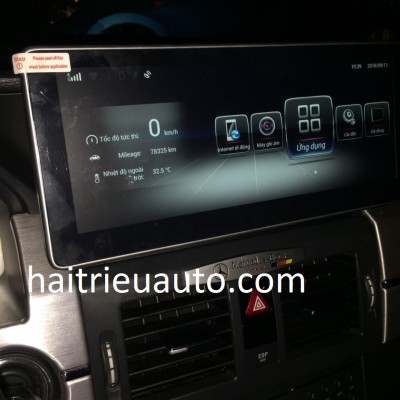 M&agrave;n h&igrave;nh android theo xe Mercedes GLK 250