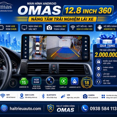 M&agrave;n h&igrave;nh android Omas 12.8inch xe BMW