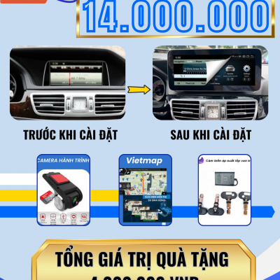 Màn hình android C400 xe Mercedes E