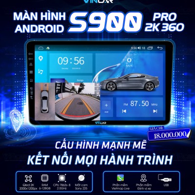 Màn hình android Vincar S900 PRO 2K 360