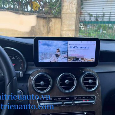 m&agrave;n h&igrave;nh android theo xe mercedes GLC 2021