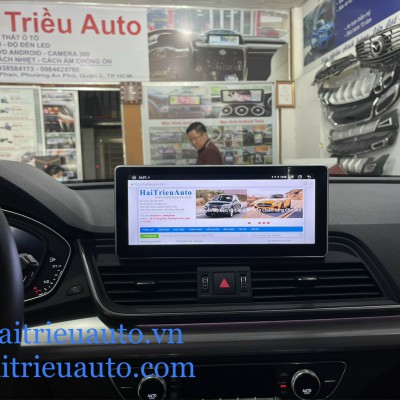 m&agrave;n h&igrave;nh android theo xe audi Q5 2018