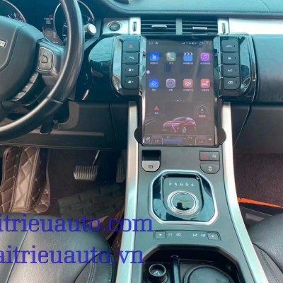 m&agrave;n h&igrave;nh android tesla xe LandRover  evoque