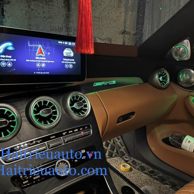 Cửa gi&oacute; Turbine led trước xe mercedes GLC