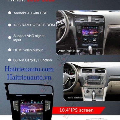 Màn hình tesla android Volkswagen Golf