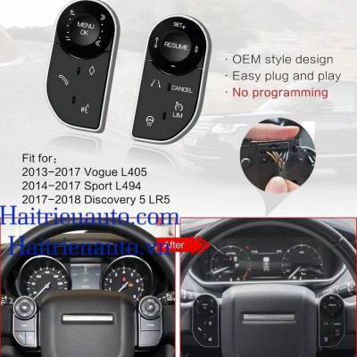 N&uacute;t cảm ứng điều khiển v&ocirc; lăng xe Range Rover Vogue